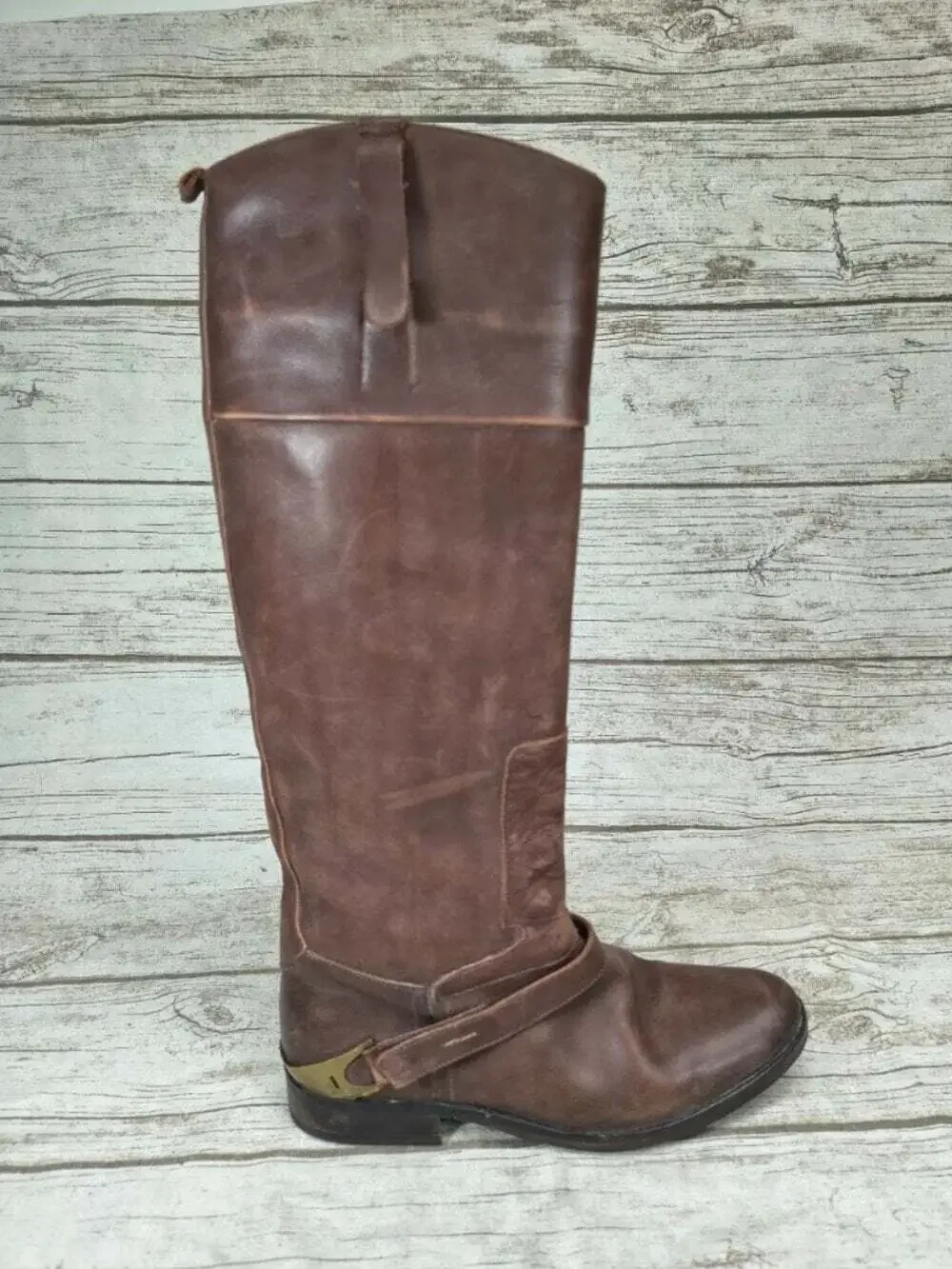 Golden Goose Brown Leather Knee High Boots Size 36 Made in Italy